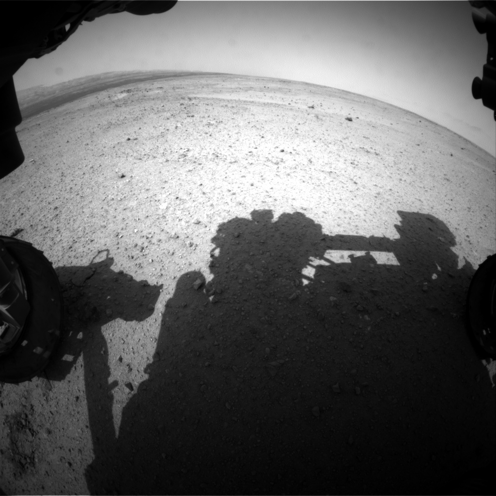 Nasa's Mars rover Curiosity acquired this image using its Front Hazard Avoidance Camera (Front Hazcam) on Sol 367, at drive 690, site number 12
