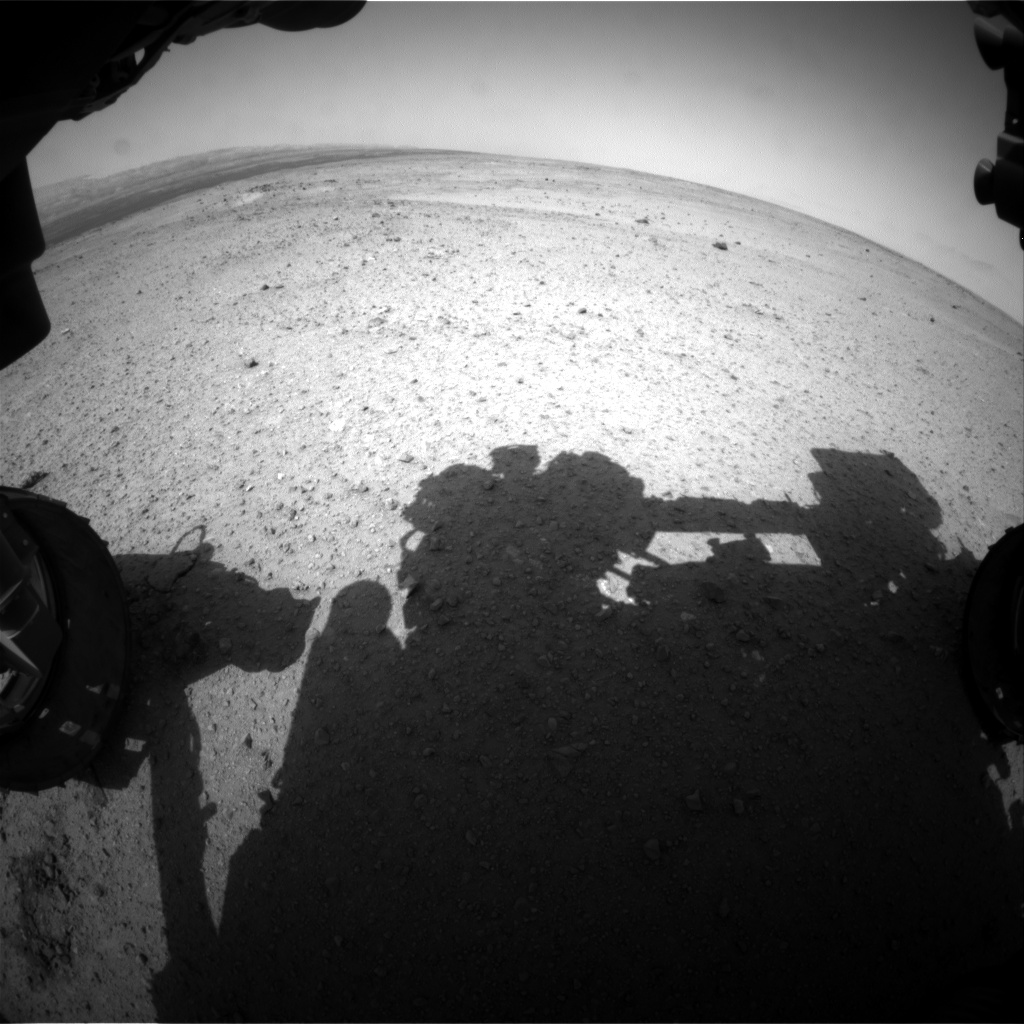 Nasa's Mars rover Curiosity acquired this image using its Front Hazard Avoidance Camera (Front Hazcam) on Sol 368, at drive 690, site number 12