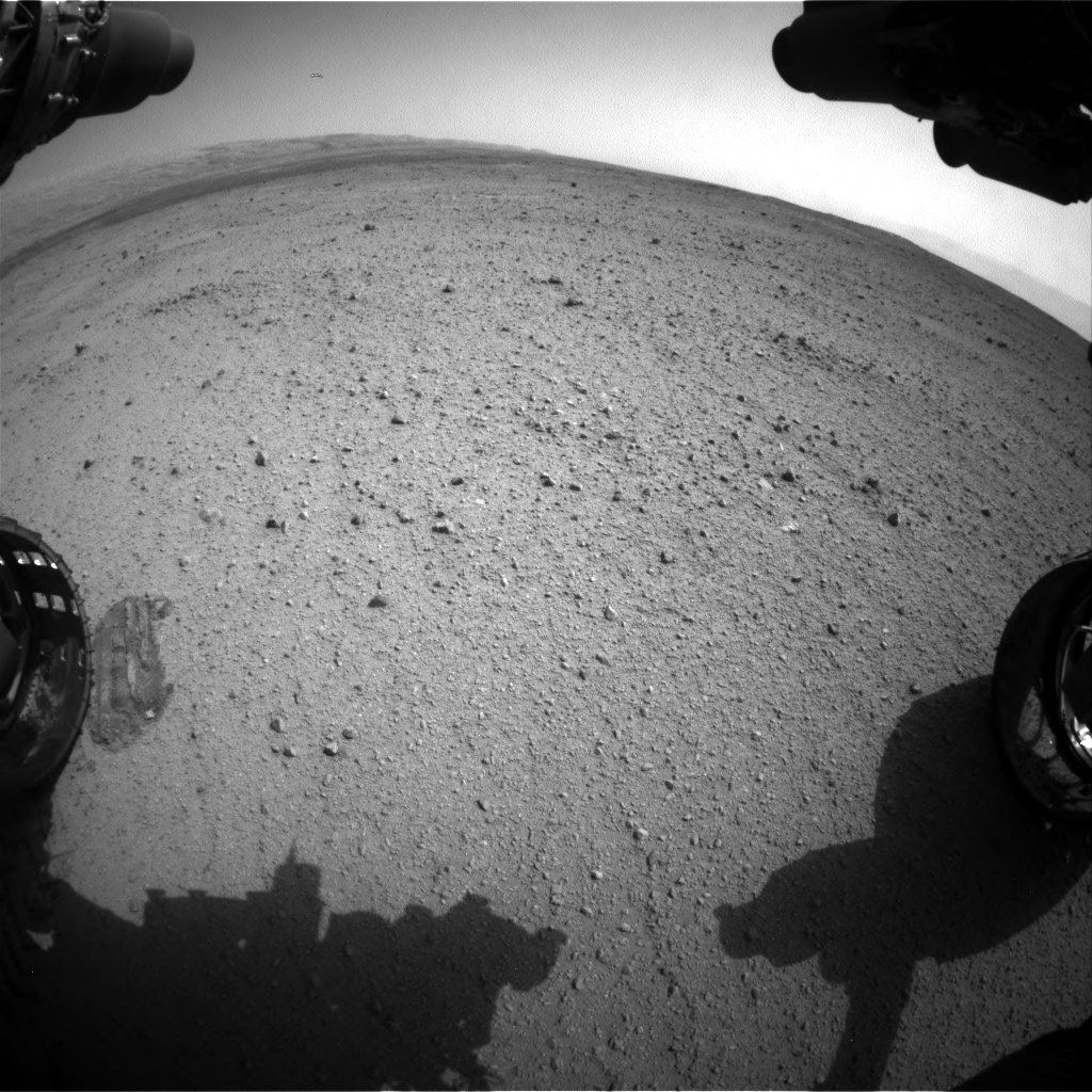 Nasa's Mars rover Curiosity acquired this image using its Front Hazard Avoidance Camera (Front Hazcam) on Sol 369, at drive 0, site number 13