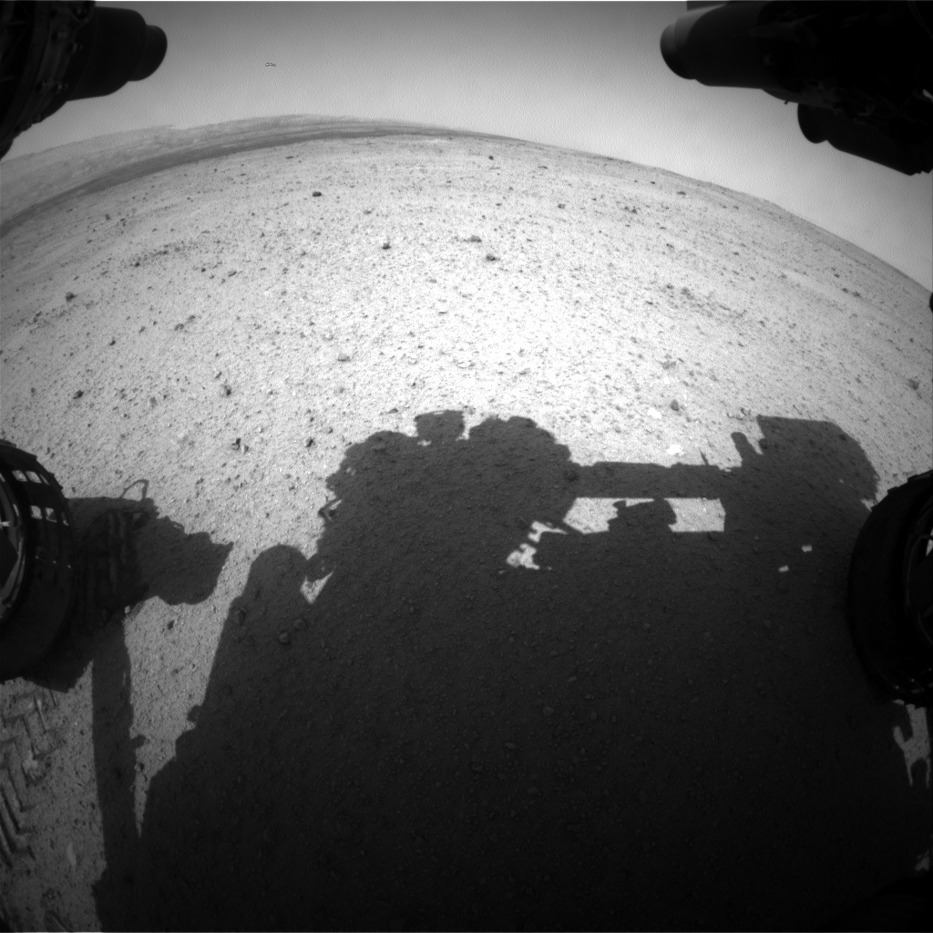 Nasa's Mars rover Curiosity acquired this image using its Front Hazard Avoidance Camera (Front Hazcam) on Sol 370, at drive 0, site number 13