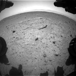 Nasa's Mars rover Curiosity acquired this image using its Front Hazard Avoidance Camera (Front Hazcam) on Sol 370, at drive 282, site number 13