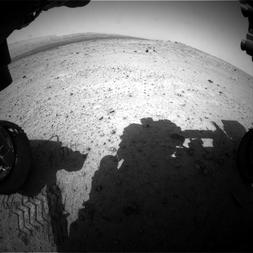 Nasa's Mars rover Curiosity acquired this image using its Front Hazard Avoidance Camera (Front Hazcam) on Sol 371, at drive 292, site number 13