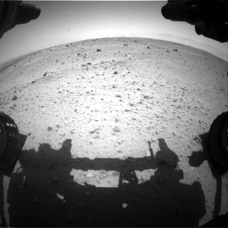 Nasa's Mars rover Curiosity acquired this image using its Front Hazard Avoidance Camera (Front Hazcam) on Sol 372, at drive 1088, site number 13