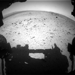 Nasa's Mars rover Curiosity acquired this image using its Front Hazard Avoidance Camera (Front Hazcam) on Sol 376, at drive 252, site number 14