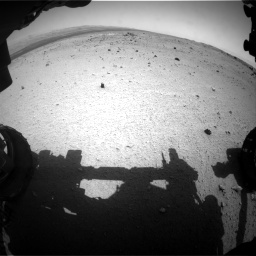Nasa's Mars rover Curiosity acquired this image using its Front Hazard Avoidance Camera (Front Hazcam) on Sol 376, at drive 348, site number 14