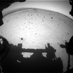 Nasa's Mars rover Curiosity acquired this image using its Front Hazard Avoidance Camera (Front Hazcam) on Sol 376, at drive 360, site number 14