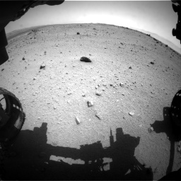 Nasa's Mars rover Curiosity acquired this image using its Front Hazard Avoidance Camera (Front Hazcam) on Sol 376, at drive 390, site number 14