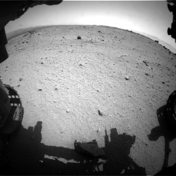Nasa's Mars rover Curiosity acquired this image using its Front Hazard Avoidance Camera (Front Hazcam) on Sol 376, at drive 408, site number 14