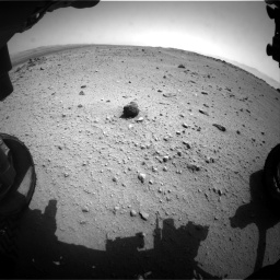 Nasa's Mars rover Curiosity acquired this image using its Front Hazard Avoidance Camera (Front Hazcam) on Sol 376, at drive 438, site number 14