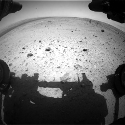 Nasa's Mars rover Curiosity acquired this image using its Front Hazard Avoidance Camera (Front Hazcam) on Sol 376, at drive 258, site number 14