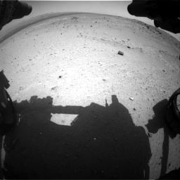 Nasa's Mars rover Curiosity acquired this image using its Front Hazard Avoidance Camera (Front Hazcam) on Sol 376, at drive 300, site number 14