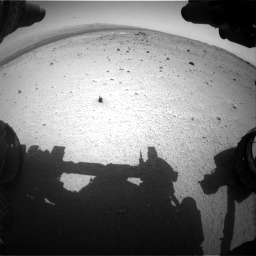 Nasa's Mars rover Curiosity acquired this image using its Front Hazard Avoidance Camera (Front Hazcam) on Sol 376, at drive 354, site number 14