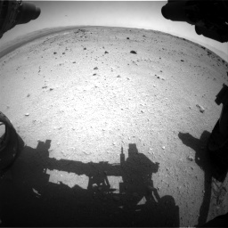 Nasa's Mars rover Curiosity acquired this image using its Front Hazard Avoidance Camera (Front Hazcam) on Sol 376, at drive 366, site number 14
