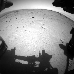 Nasa's Mars rover Curiosity acquired this image using its Front Hazard Avoidance Camera (Front Hazcam) on Sol 376, at drive 372, site number 14