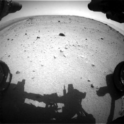 Nasa's Mars rover Curiosity acquired this image using its Front Hazard Avoidance Camera (Front Hazcam) on Sol 376, at drive 384, site number 14