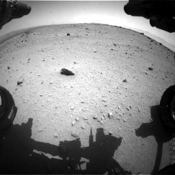 Nasa's Mars rover Curiosity acquired this image using its Front Hazard Avoidance Camera (Front Hazcam) on Sol 376, at drive 396, site number 14