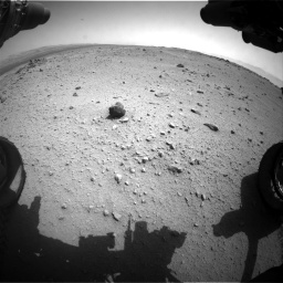 Nasa's Mars rover Curiosity acquired this image using its Front Hazard Avoidance Camera (Front Hazcam) on Sol 376, at drive 438, site number 14