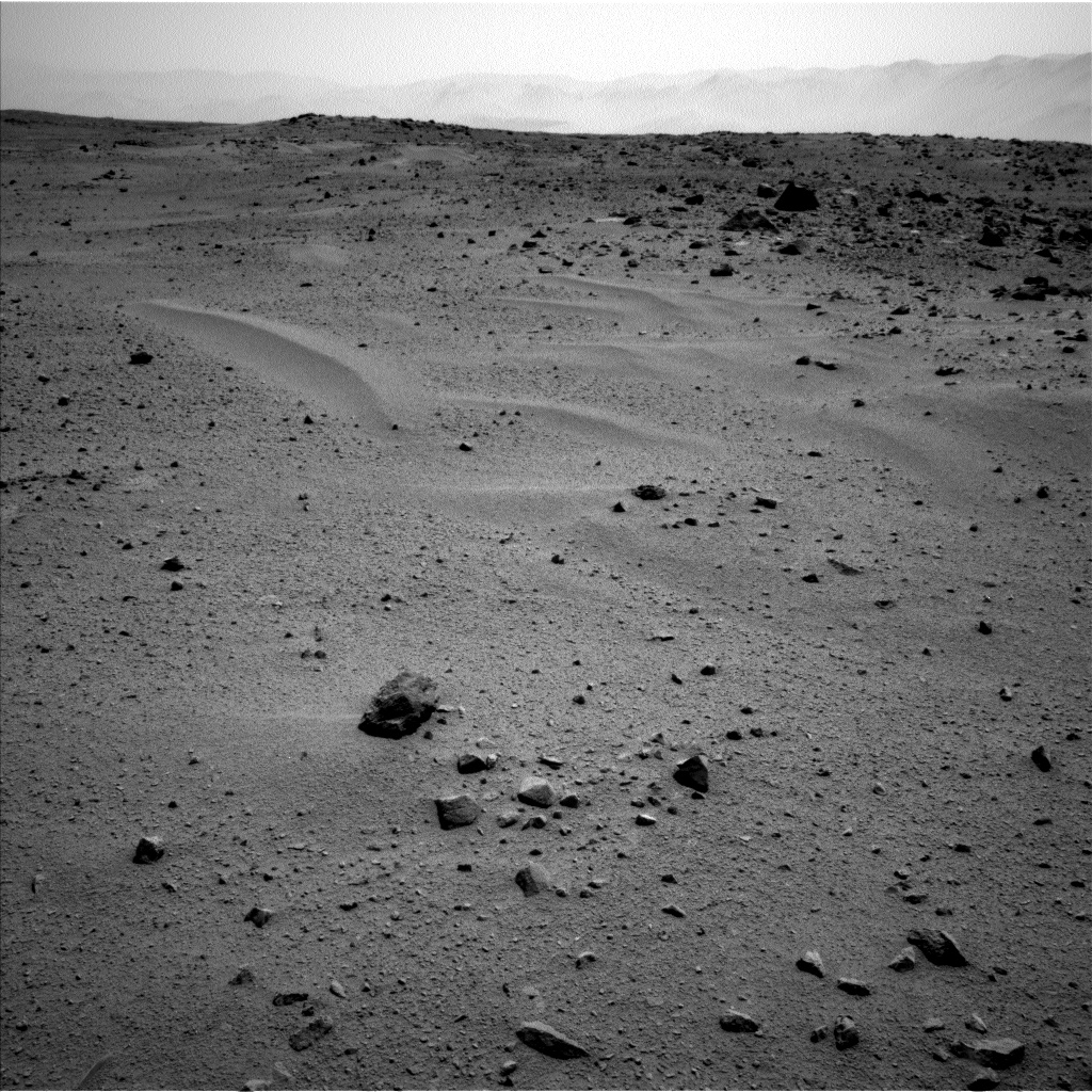 Nasa's Mars rover Curiosity acquired this image using its Left Navigation Camera on Sol 376, at drive 454, site number 14