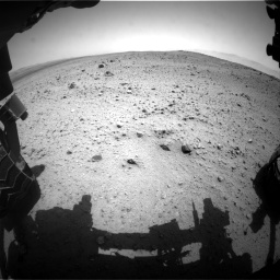 Nasa's Mars rover Curiosity acquired this image using its Front Hazard Avoidance Camera (Front Hazcam) on Sol 377, at drive 682, site number 14