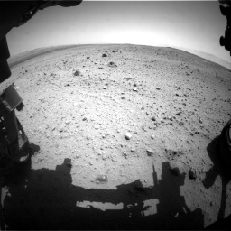 Nasa's Mars rover Curiosity acquired this image using its Front Hazard Avoidance Camera (Front Hazcam) on Sol 377, at drive 688, site number 14