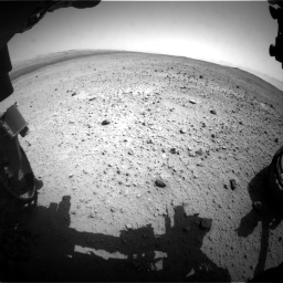 Nasa's Mars rover Curiosity acquired this image using its Front Hazard Avoidance Camera (Front Hazcam) on Sol 377, at drive 766, site number 14