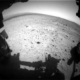Nasa's Mars rover Curiosity acquired this image using its Front Hazard Avoidance Camera (Front Hazcam) on Sol 377, at drive 772, site number 14