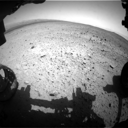 Nasa's Mars rover Curiosity acquired this image using its Front Hazard Avoidance Camera (Front Hazcam) on Sol 377, at drive 778, site number 14