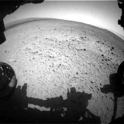 Nasa's Mars rover Curiosity acquired this image using its Front Hazard Avoidance Camera (Front Hazcam) on Sol 377, at drive 796, site number 14