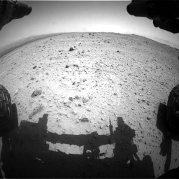 Nasa's Mars rover Curiosity acquired this image using its Front Hazard Avoidance Camera (Front Hazcam) on Sol 377, at drive 664, site number 14