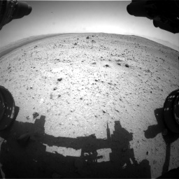 Nasa's Mars rover Curiosity acquired this image using its Front Hazard Avoidance Camera (Front Hazcam) on Sol 377, at drive 670, site number 14