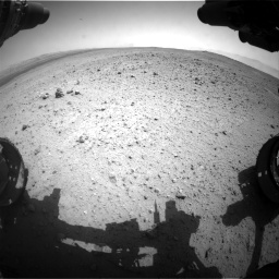 Nasa's Mars rover Curiosity acquired this image using its Front Hazard Avoidance Camera (Front Hazcam) on Sol 377, at drive 736, site number 14