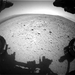 Nasa's Mars rover Curiosity acquired this image using its Front Hazard Avoidance Camera (Front Hazcam) on Sol 377, at drive 754, site number 14
