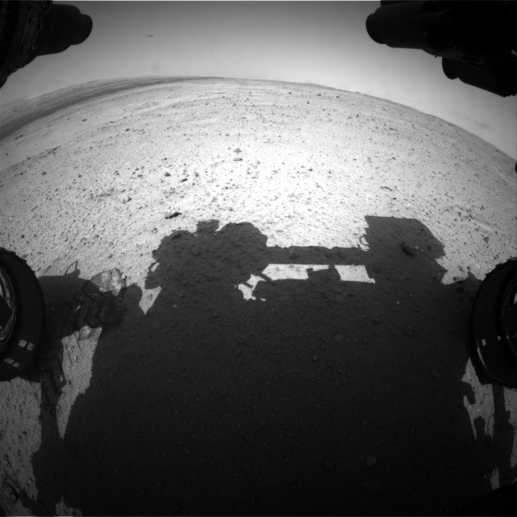 Nasa's Mars rover Curiosity acquired this image using its Front Hazard Avoidance Camera (Front Hazcam) on Sol 381, at drive 1262, site number 14