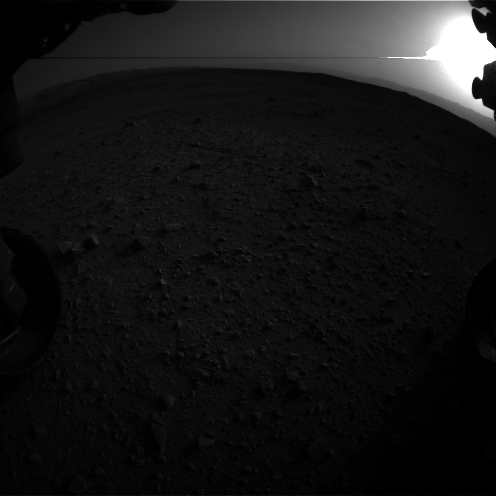 Nasa's Mars rover Curiosity acquired this image using its Front Hazard Avoidance Camera (Front Hazcam) on Sol 383, at drive 0, site number 15