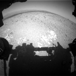 Nasa's Mars rover Curiosity acquired this image using its Front Hazard Avoidance Camera (Front Hazcam) on Sol 385, at drive 468, site number 15