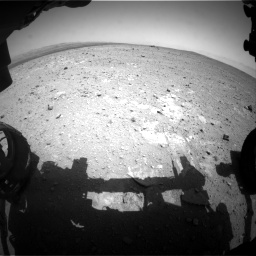Nasa's Mars rover Curiosity acquired this image using its Front Hazard Avoidance Camera (Front Hazcam) on Sol 385, at drive 540, site number 15
