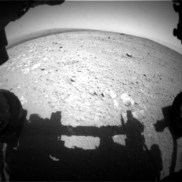 Nasa's Mars rover Curiosity acquired this image using its Front Hazard Avoidance Camera (Front Hazcam) on Sol 385, at drive 576, site number 15