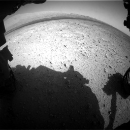 Nasa's Mars rover Curiosity acquired this image using its Front Hazard Avoidance Camera (Front Hazcam) on Sol 385, at drive 882, site number 15
