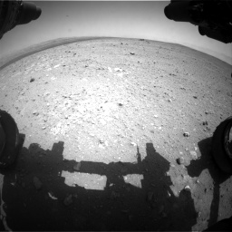 Nasa's Mars rover Curiosity acquired this image using its Front Hazard Avoidance Camera (Front Hazcam) on Sol 385, at drive 558, site number 15