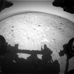 Nasa's Mars rover Curiosity acquired this image using its Front Hazard Avoidance Camera (Front Hazcam) on Sol 385, at drive 612, site number 15