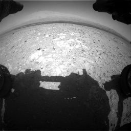 Nasa's Mars rover Curiosity acquired this image using its Front Hazard Avoidance Camera (Front Hazcam) on Sol 385, at drive 648, site number 15