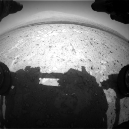 Nasa's Mars rover Curiosity acquired this image using its Front Hazard Avoidance Camera (Front Hazcam) on Sol 385, at drive 684, site number 15
