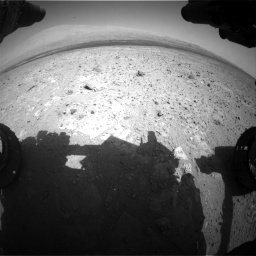 Nasa's Mars rover Curiosity acquired this image using its Front Hazard Avoidance Camera (Front Hazcam) on Sol 385, at drive 738, site number 15