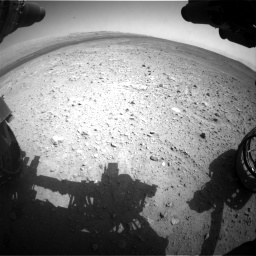 Nasa's Mars rover Curiosity acquired this image using its Front Hazard Avoidance Camera (Front Hazcam) on Sol 385, at drive 864, site number 15