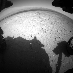 Nasa's Mars rover Curiosity acquired this image using its Front Hazard Avoidance Camera (Front Hazcam) on Sol 385, at drive 882, site number 15