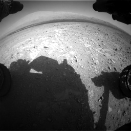 Nasa's Mars rover Curiosity acquired this image using its Front Hazard Avoidance Camera (Front Hazcam) on Sol 385, at drive 954, site number 15