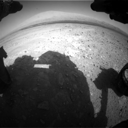 Nasa's Mars rover Curiosity acquired this image using its Front Hazard Avoidance Camera (Front Hazcam) on Sol 385, at drive 972, site number 15