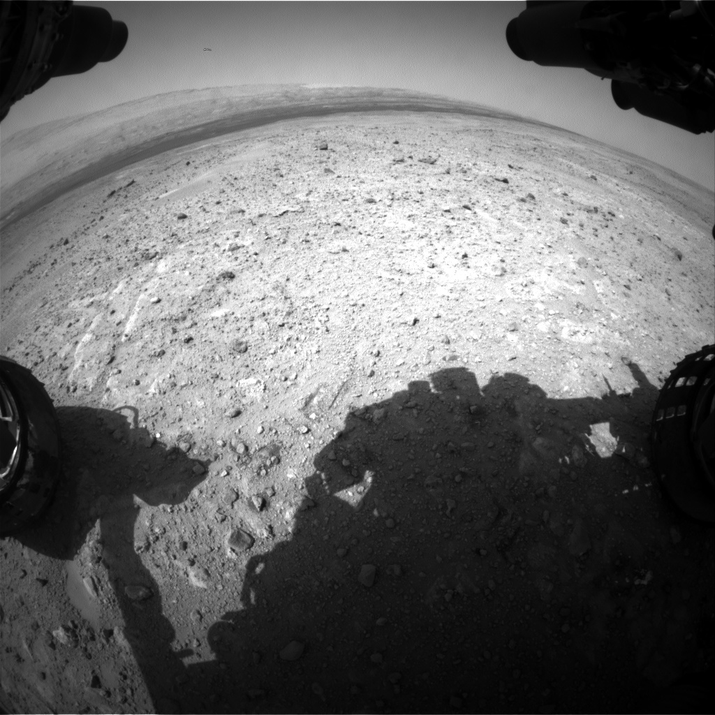 Nasa's Mars rover Curiosity acquired this image using its Front Hazard Avoidance Camera (Front Hazcam) on Sol 387, at drive 998, site number 15