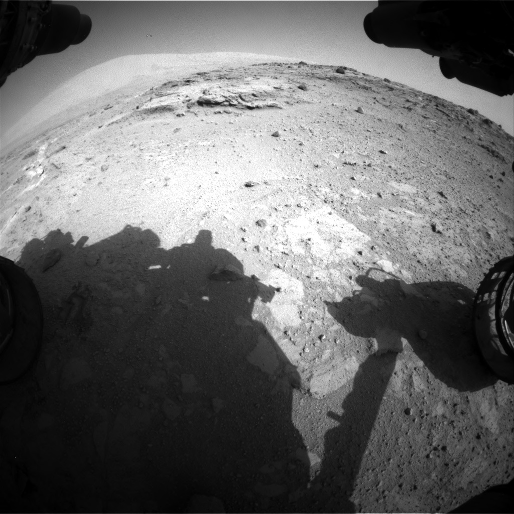 Nasa's Mars rover Curiosity acquired this image using its Front Hazard Avoidance Camera (Front Hazcam) on Sol 390, at drive 0, site number 16