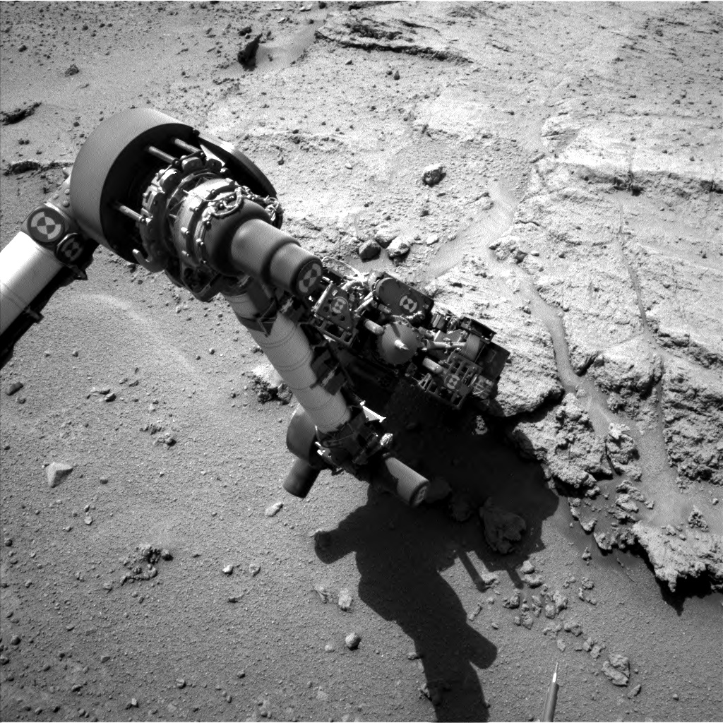 Nasa's Mars rover Curiosity acquired this image using its Left Navigation Camera on Sol 394, at drive 50, site number 16